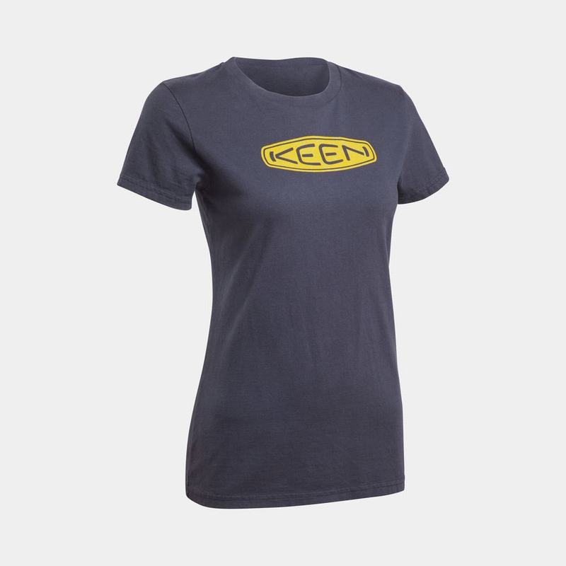 Keen Topo Logo - Kadın T-Shirt - Lacivert - Türkiye (608271DWP)